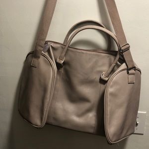 Pink weekender bag